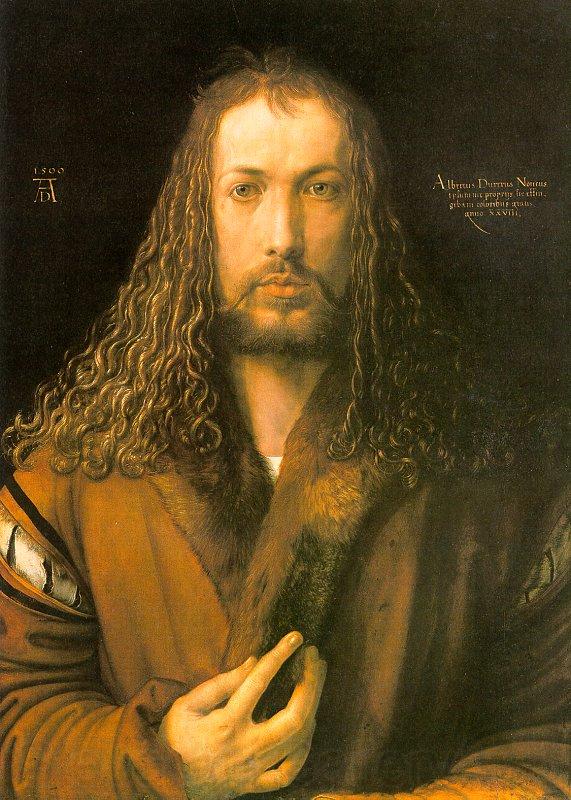 Albrecht Durer Self Portrait in a Fur Coat